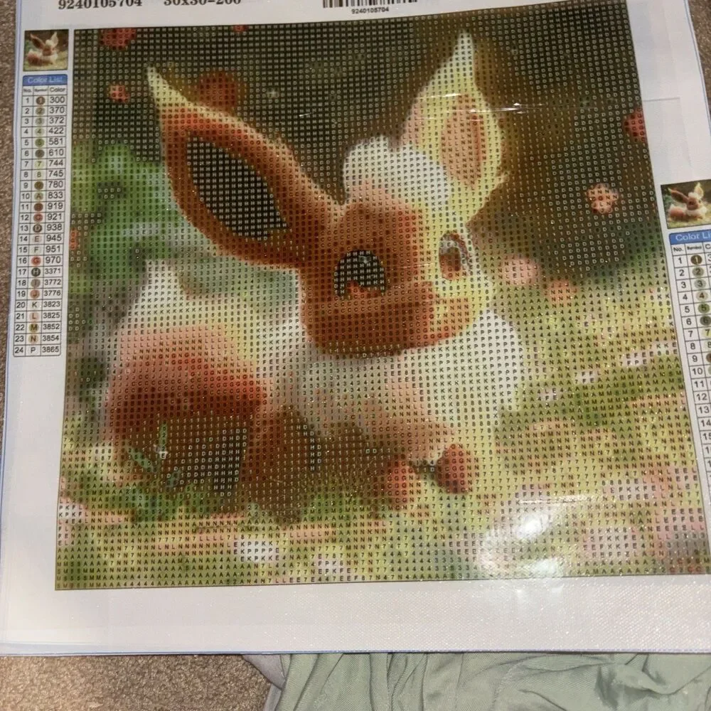 Pokemon Diamond Painting Bundle 4  NEW Canvas.  No Drills Included. Canvas Only